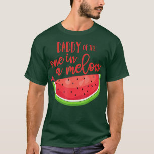 Camiseta Papi cumpleaños uno en un chico melón de melón