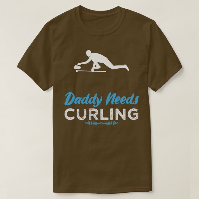Camiseta Papi Curling Funny Design For Gift (Diseño del anverso)