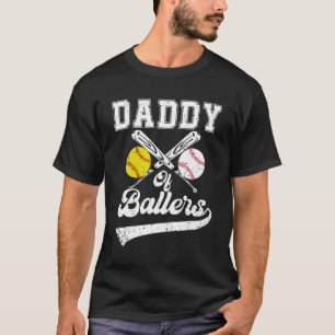 Camiseta Papi de Baloncestistas Jugador de Béisbol padre