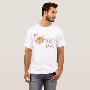 Camiseta Papi de calabaza pequeño cae primer cumpleaños