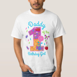 Camiseta Papi de Candyland de la primera copa de cumpleaños
