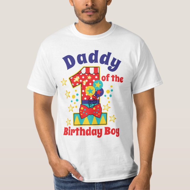 Camiseta Papi de carnaval del primer niño de cumpleaños (Anverso)