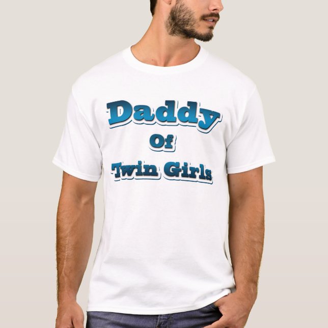 Camiseta Papi de Chicas gemelos (Anverso)