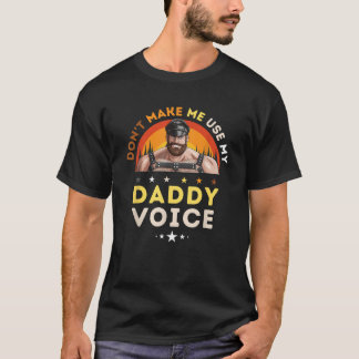 Camiseta Papi de cuero gay oso no me obligue a usar a mi pa
