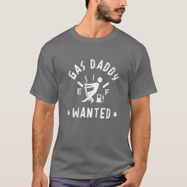Camiseta Papi de gas gracioso quería que papá de gas se eno (Anverso)