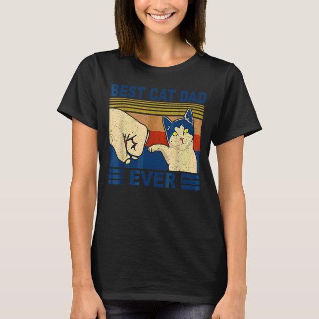 Camiseta Papi de gato mejor padre de gato (Anverso)