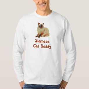 Camiseta Papi de gato siamés