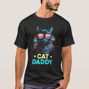 Camiseta Papi de gato vintage retro 70 amor de gato vaporwa