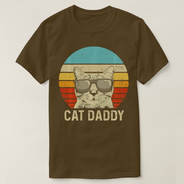 Camiseta Papi de gato virgen Funny Cat Lover Papá Padres (Diseño del anverso)