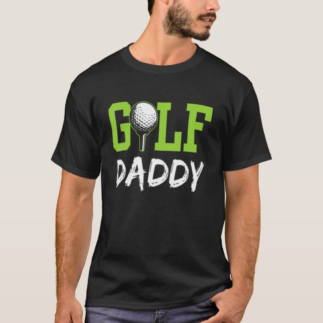 Camiseta Papi de golf de Mens Golf Golfer Hobby Padre P (Anverso)