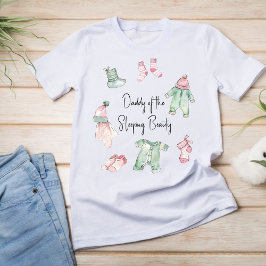 Camiseta Papi de la ducha de bebé de belleza.
