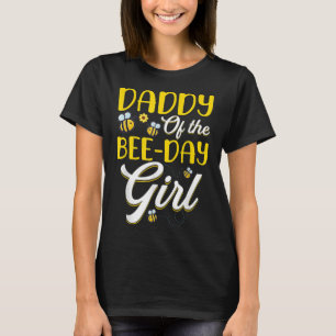 Camiseta Papi De La Familia Chica Del Día De La Abeja Cumpl