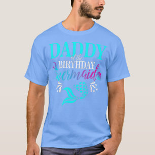 Camiseta Papi De La Familia De La Sirena De Cumpleaños
