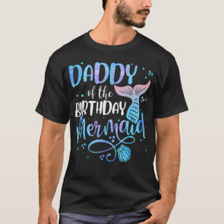 Camiseta Papi De La Familia De Sirena De Cumpleaños Camiset