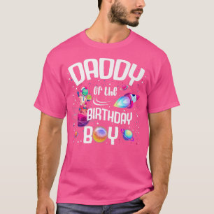 Camiseta Papi De La Familia Espacial Astronauta De Birthday