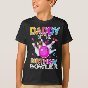 Camiseta Papi De La Fiesta De Boliche De Cumpleaños Bowler