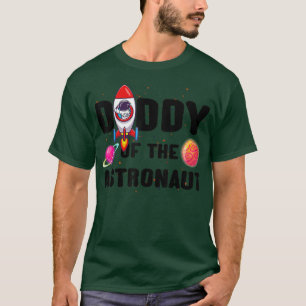 Camiseta Papi De La Fiesta De Cumpleaños Del Tema Espacial