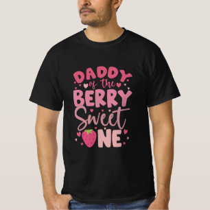 Camiseta Papi de la fresa dulce cumpleaños