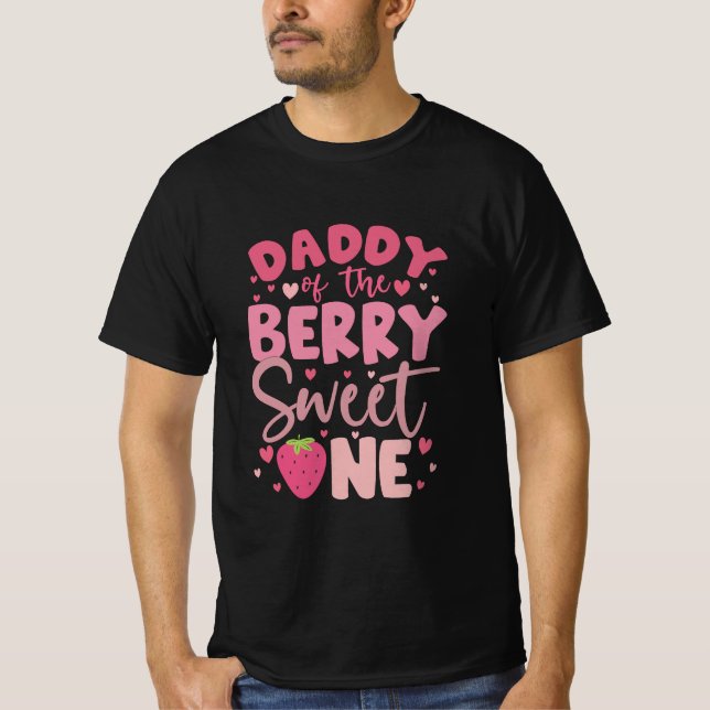 Camiseta Papi de la fresa dulce cumpleaños (Anverso)