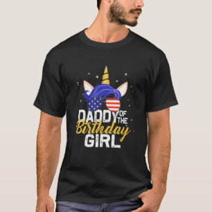 Camiseta Papi De La Niñera Regalos Unicornio Cumpleaños F