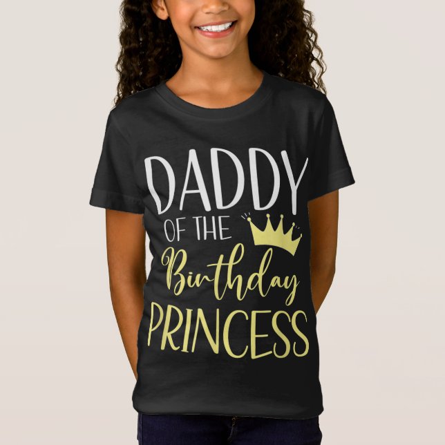 Camiseta Papi De La Princesa De Cumpleaños Que Coincide Con (Anverso)