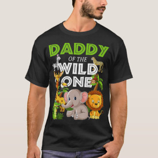 Camiseta Papi De La Selva Salvaje De Safari De Cumpleaños D