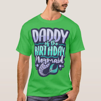 Camiseta Papi de la sirena de cumpleaños Diseño para una si