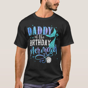 Camiseta Papi de la Sirena de Cumpleaños Familia Igualdad P