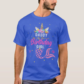 Camiseta Papi de la sirena soltera Chica de cumpleaños Tee