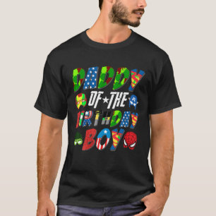 Camiseta Papi de la superheroína bebé de cumpleaños