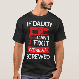 Camiseta Papi De Los Hombres Arregla El Papel De Papá Noel