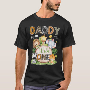 Camiseta Papi De Los Niños Salvajes De Un Primer Cumpleaños