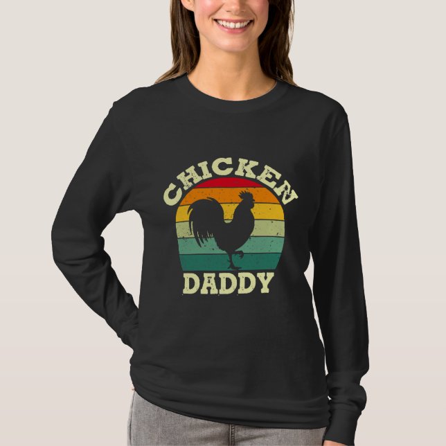 Camiseta Papi de pollo agricultor Pollitos (Anverso)