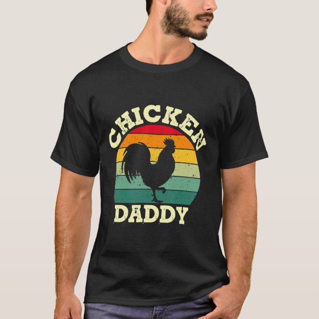 Camiseta Papi de pollo agricultor Pollitos (Anverso)