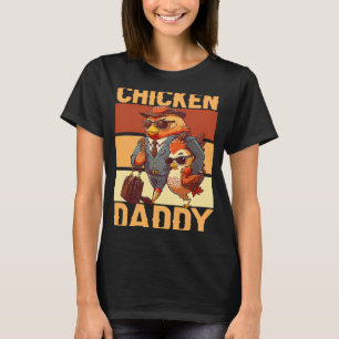 Camiseta Papi de pollo Agricultor Pollo Whiskper Granja de