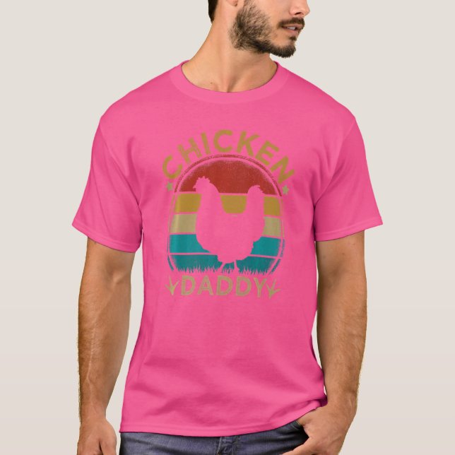 Camiseta Papi de pollo macho papa mejor pollo padre padre (Anverso)