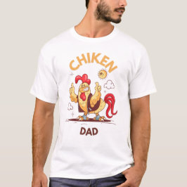 Camiseta Papi de pollo Padre gallo Chiste Papá Animal