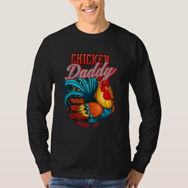 Camiseta Papi de pollo papá pollo padre padre padre retro p (Anverso)