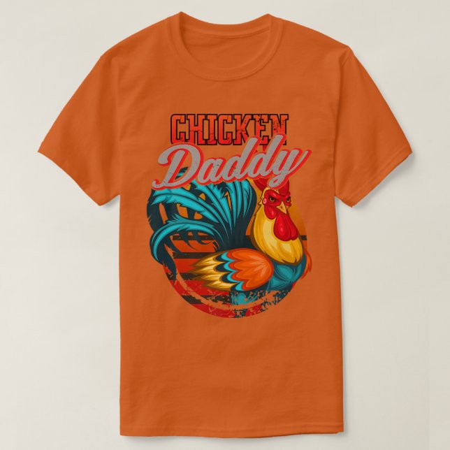 Camiseta Papi de pollo papá pollo padre padre padre retro p (Diseño del anverso)