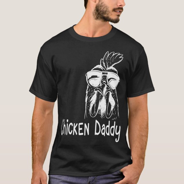 Camiseta Papi de pollo y gallo de criadero - papá (Anverso)
