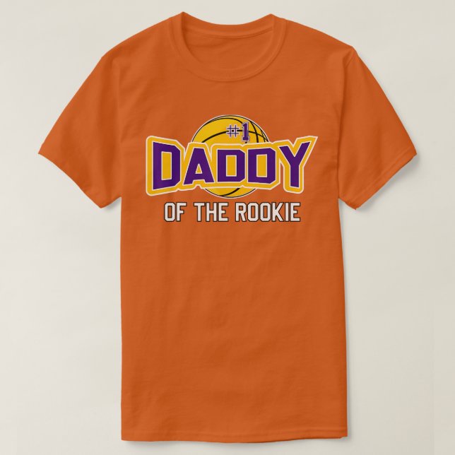 Camiseta Papi de Rookie Año Primer cumpleaños Baloncesto (Diseño del anverso)