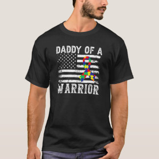 Camiseta Papi De Un Guerrero Concienciador De Autismo Para