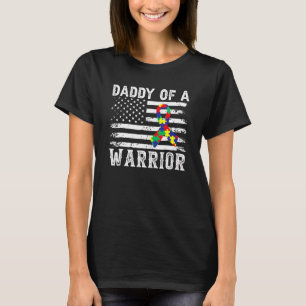 Camiseta Papi De Un Guerrero Concienciador De Autismo Para