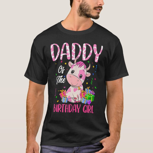 Camiseta Papi de vaca de fresa de hombre del Chica de cumpl (Anverso)