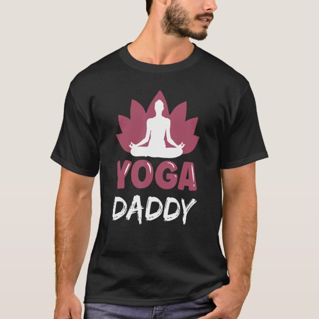 Camiseta Papi de yoga lindo afición a la meditación papá pa (Anverso)