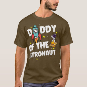 Camiseta Papi del astronauta Tema espacial Cumpleaños P