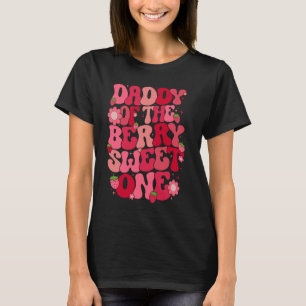 Camiseta Papi Del Berry Sweet One Strawberry First Birt