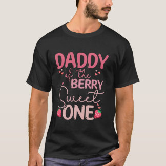 Camiseta Papi Del Berry Sweet One Strawberry First Birt