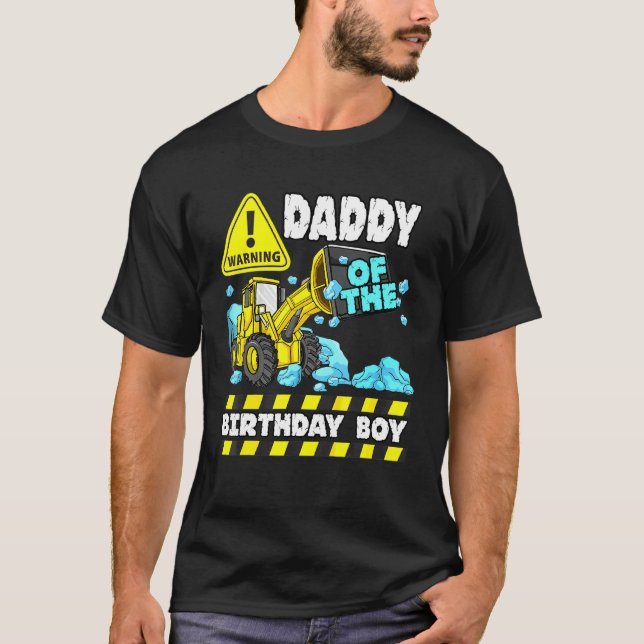 Camiseta Papi Del Camión De Construcción Desgarrador (Anverso)