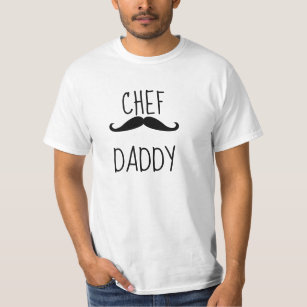 Camiseta Papi del chef con bigote